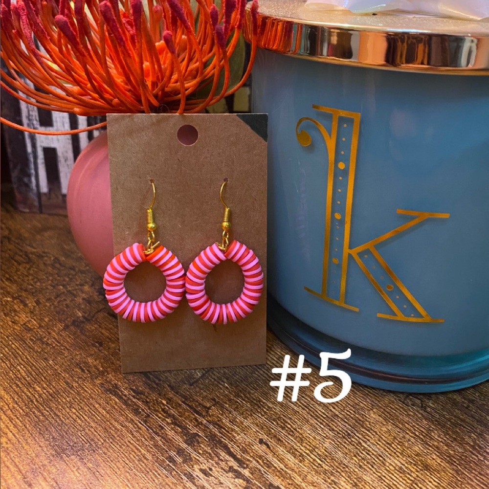 Colorful Hoop Earrings - Picture 5 of 15